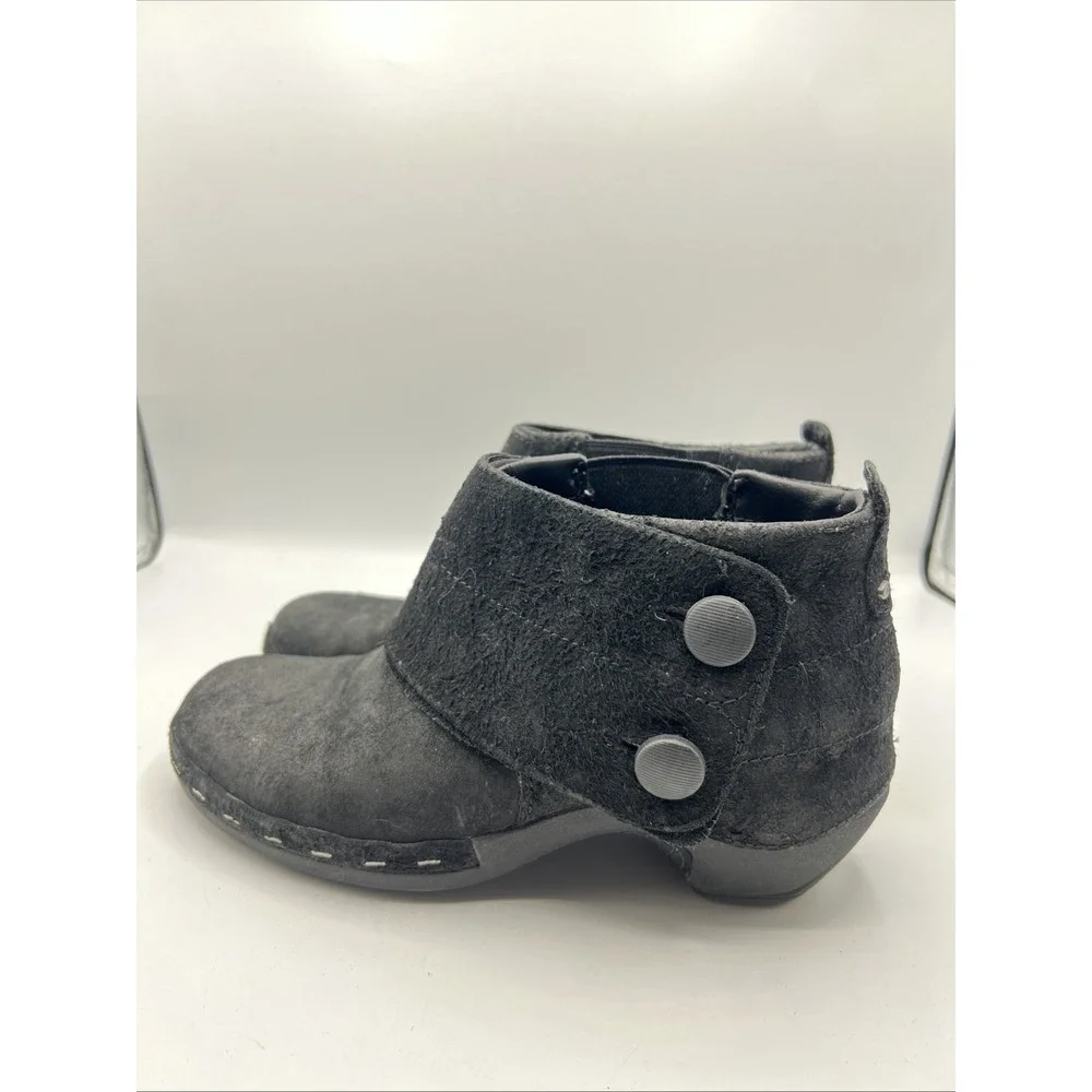 Merrell‎ Wedge Booties Womens 7.5 Luxe Button Ankle Comfort Suede Leather Boots